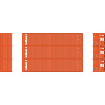 HO ATH 40' Corrugated Low-Cube Container, LMCU #045793 8/046957 3/047484 8 (3) HO ATH 40' Corrugated Low-Cube Container, LMCU #045793 8/046957 3/047484 8 (3)