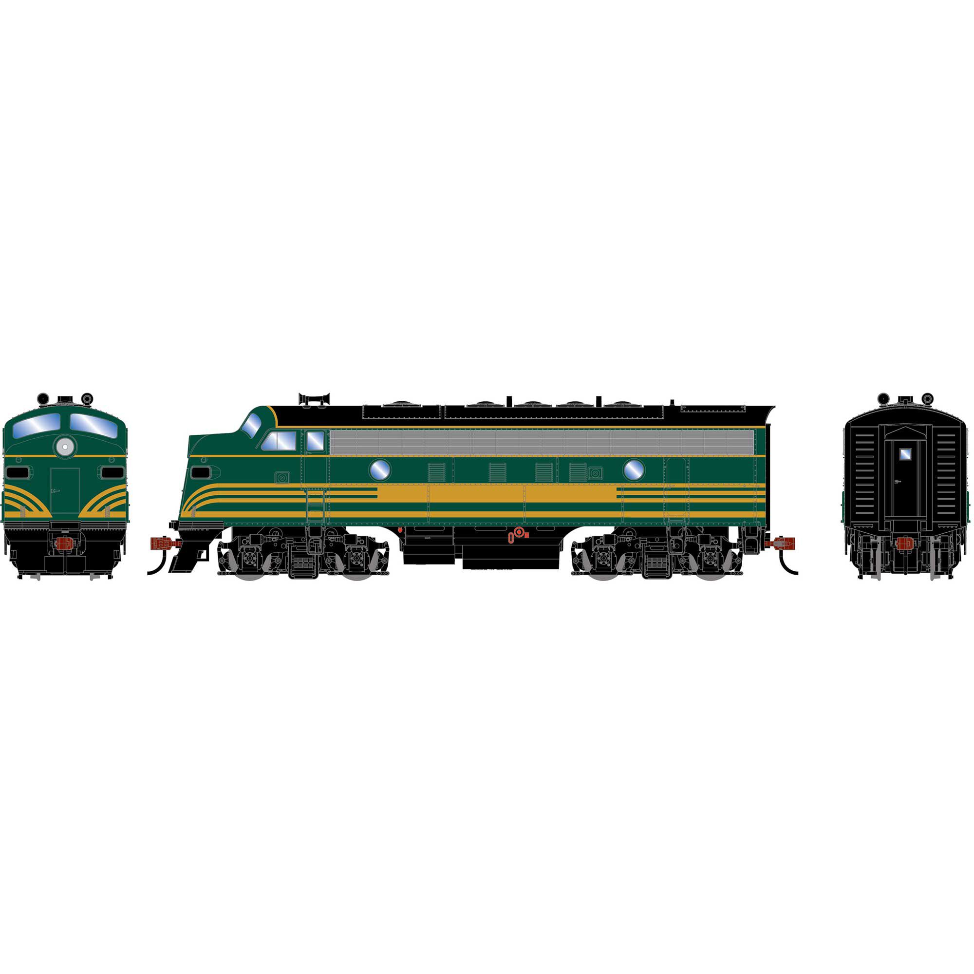 Roundhouse Roundhouse HO RND F7A Locomotive DCC-Ready, Painted
