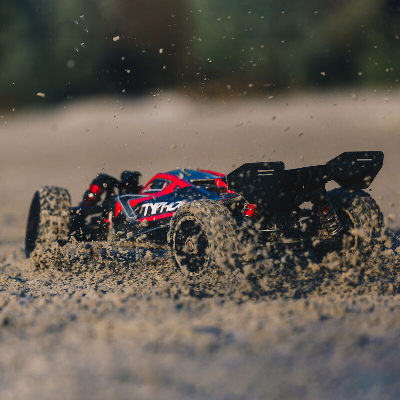 1/8 TYPHON 6S BLX 4WD Brushless Buggy with Spektrum RTR, Red/Grey