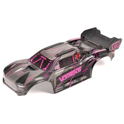 1/10 Painted Decaled Trimmed Body Set with Hidden Body Mount, Pink/Black: VORTEKS 2WD 1/10 Painted Decaled Trimmed Body Set with Hidden Body Mount, Pink/Black: VORTEKS 2WD