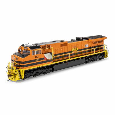 HO GE Dash 9-44CW Locomotive with DCC & Sound ARZC with Heralds & OLS Logo #4401 HO GE Dash 9-44CW Locomotive with DCC & Sound ARZC with Heralds & OLS Logo #4401