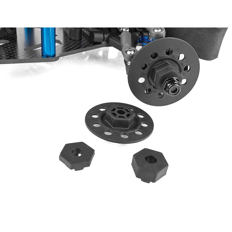 Team Associated 2WD/4WD Rear Wheels, 2.2 in, 12 mm Hex, yellow, 9696 – Woodland Hobbies