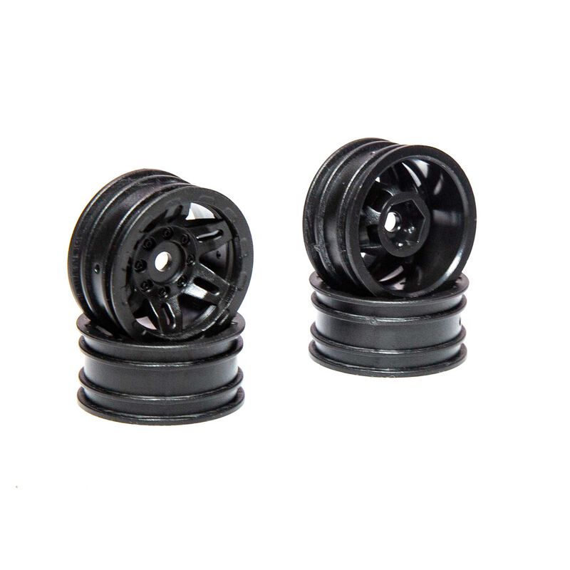 1.0 Rockster Wheels Black (4): SCX24
