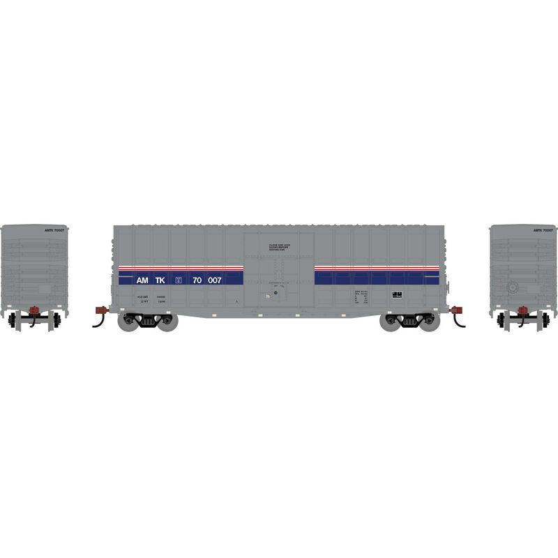 HO RND 50' Waffle High Cube Box Car AMTK Phase IV #70007
