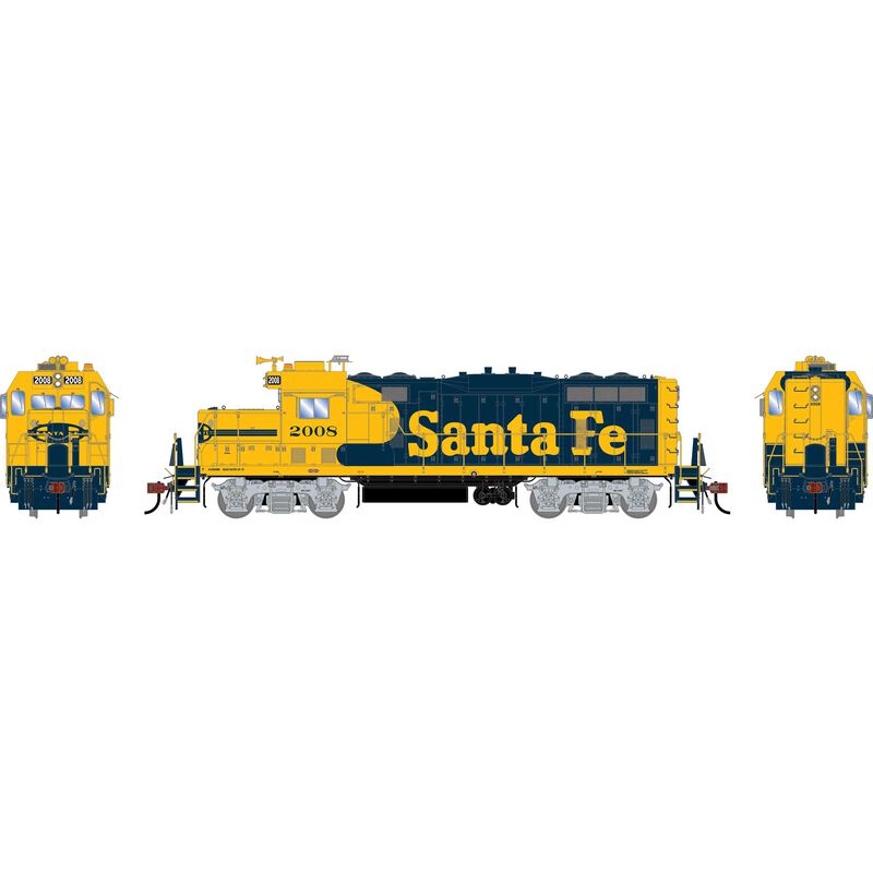 Athearn Genesis HO GEN GP7u Locomotive w/DCC & Sound, ATSF #2008