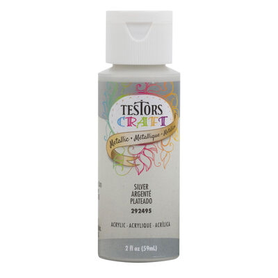 Testors 2oz Acrylic Craft Paint, Satin Metallic Testors 2oz Acrylic Craft Paint, Satin Metallic