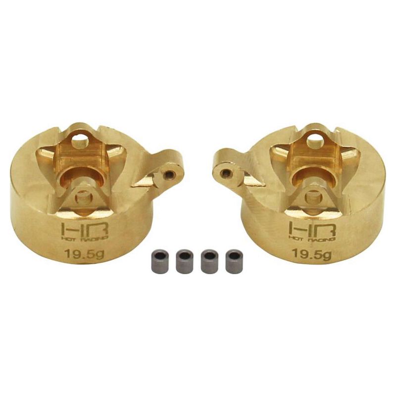 Extra Heavy Brass Front Steering Knuckle: SCX24