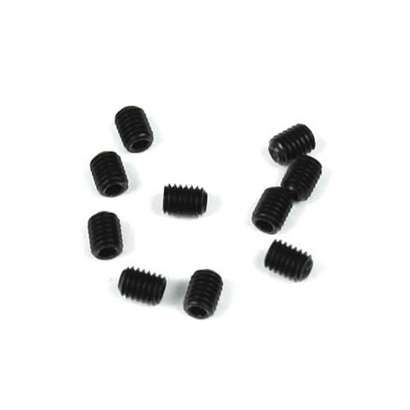 M3x4mm Set Screws, Black (10)