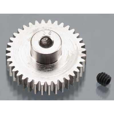Nickel-Plated 48 Pitch Pinion Gear, 36T Nickel-Plated 48 Pitch Pinion Gear, 36T