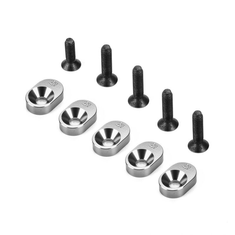 Losi Engine Mount Insert and Screws, 21/67 (5): 5IVE-TG 3.0