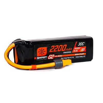 11.1V 2200mAh 3S 30C Smart G2 LiPo Battery: IC3 11.1V 2200mAh 3S 30C Smart G2 LiPo Battery: IC3