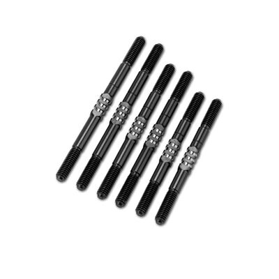 XRAY XB4 2024 Fin Titanium Turnbuckle Set, Stealth Black (6) XRAY XB4 2024 Fin Titanium Turnbuckle Set, Stealth Black (6)