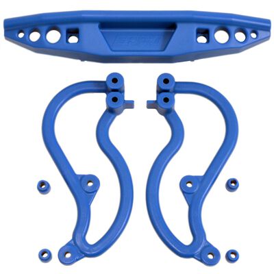 Rear Bumper, Blue: Stampede 2WD Rear Bumper, Blue: Stampede 2WD