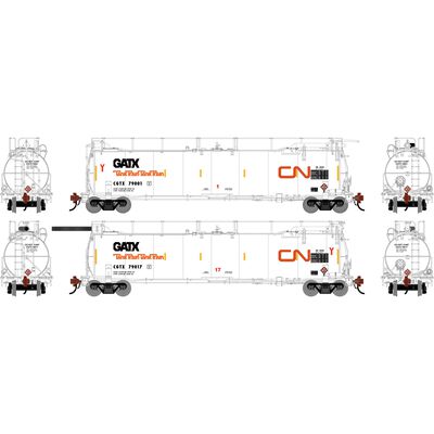 HO TankTrain A/B, CGTX #79001/79017 (2) HO TankTrain A/B, CGTX #79001/79017 (2)