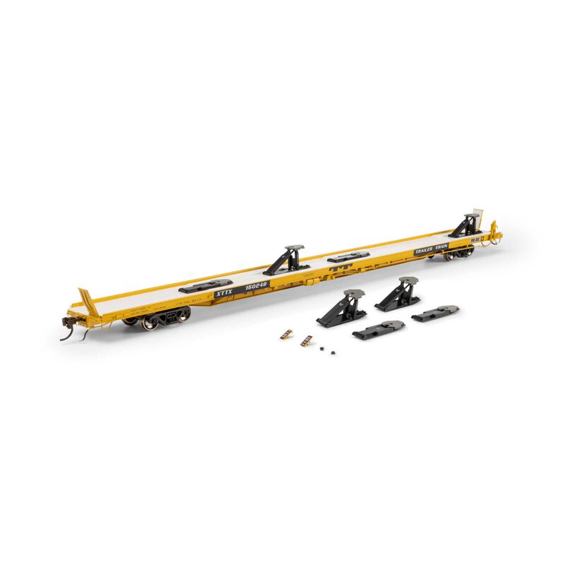 Athearn Genesis HO GEN F89-F Flat Car, XTTX 'Yellow' #150249
