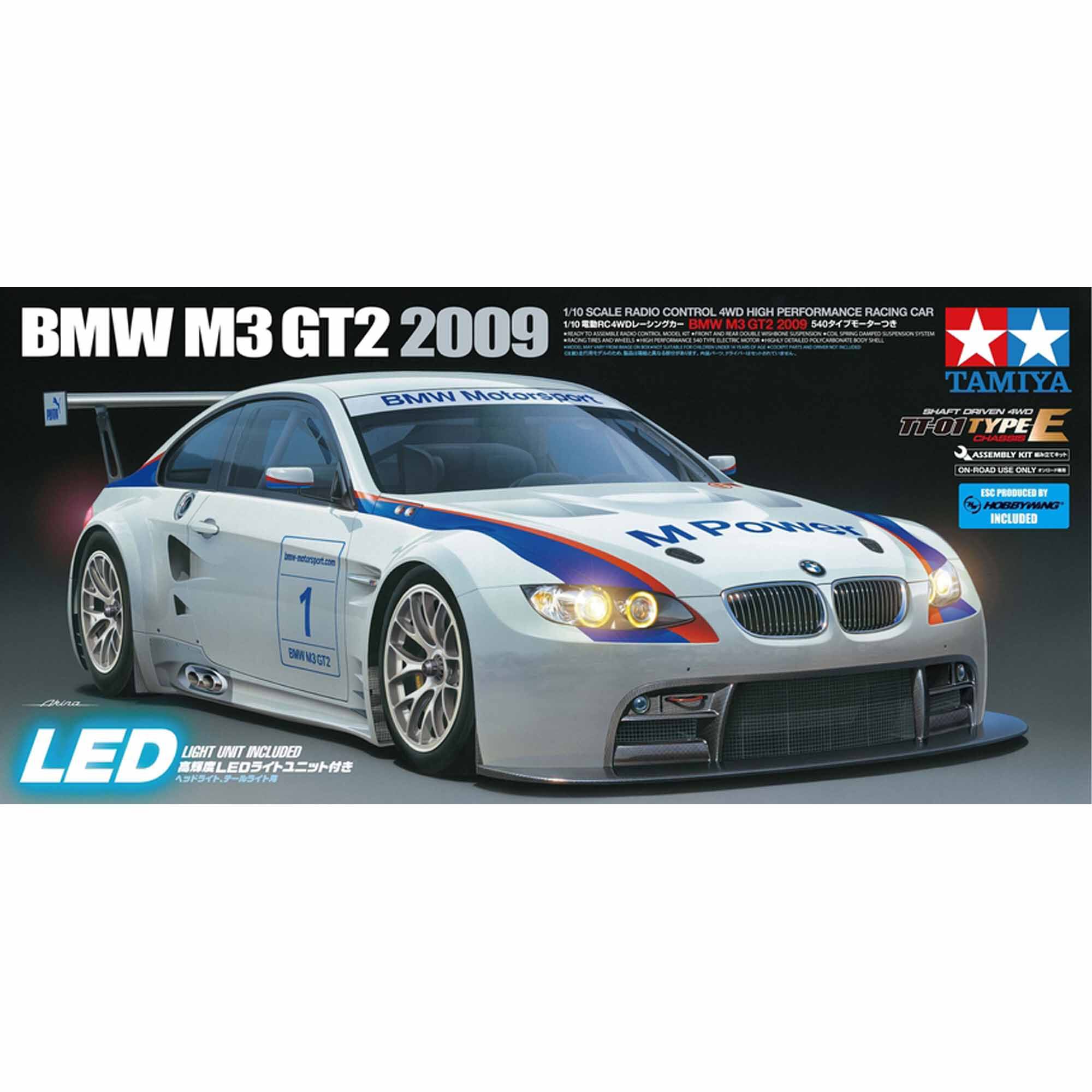 限定 タミヤ 1/10  M3 GT2 ボディ Tamiya 1/10 2009 BMW M3 GT2 TT-01 Type E 4WD On-Road High
