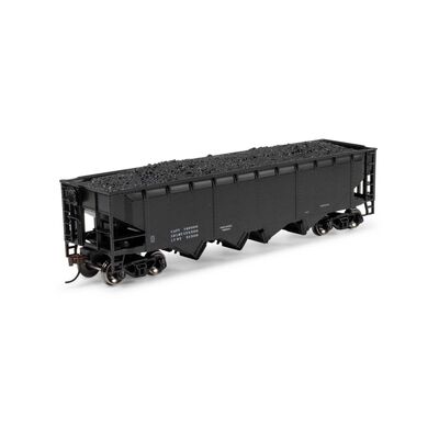 HO ATH 40' 4-Bay Offset Hopper with Load, Data Only Black HO ATH 40' 4-Bay Offset Hopper with Load, Data Only Black