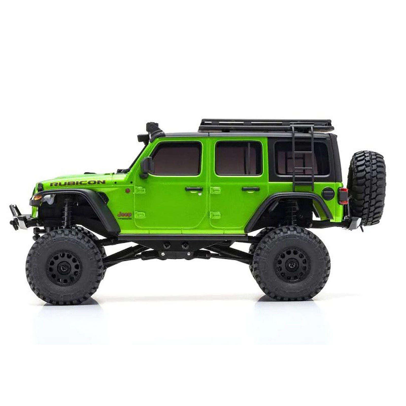 Kyosho Mini-Z 4WD Jeep Wrangler with Accessories RTR, Green | Horizon Hobby