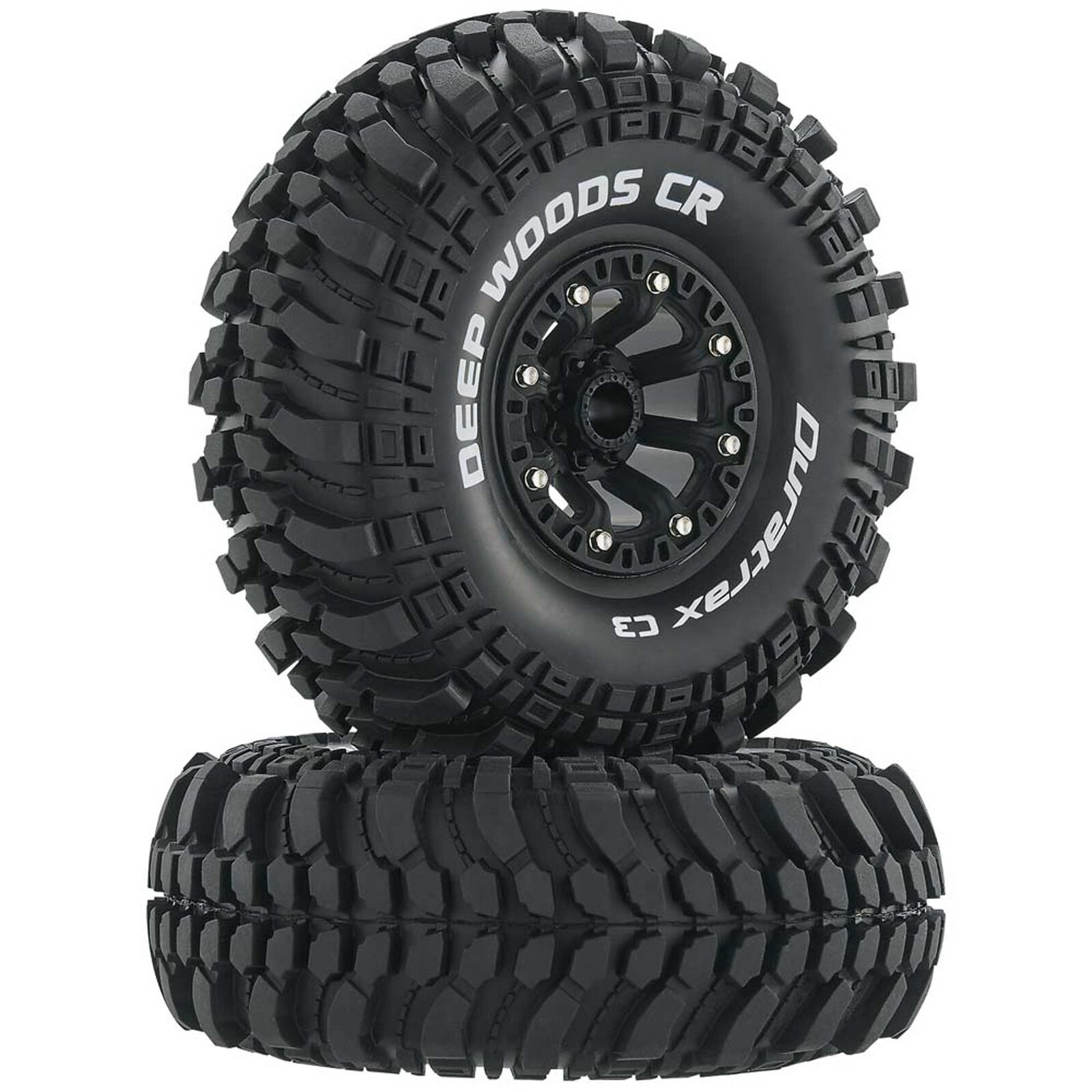 Deep Woods CR C3 Mounted 2.2" Crawler Tires, Black (2)