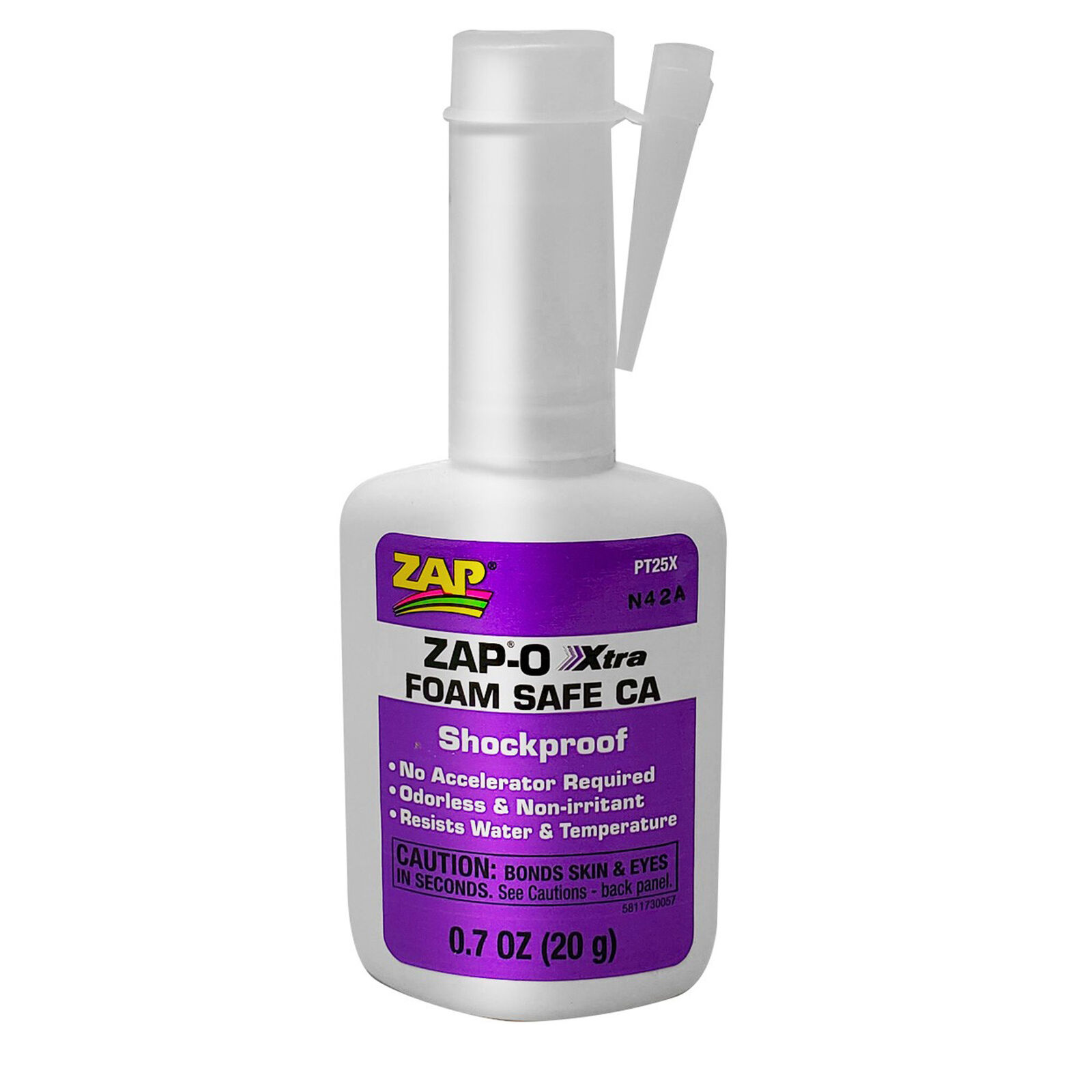 Zap-O Xtra Foam Safe CA Glue, .7 oz