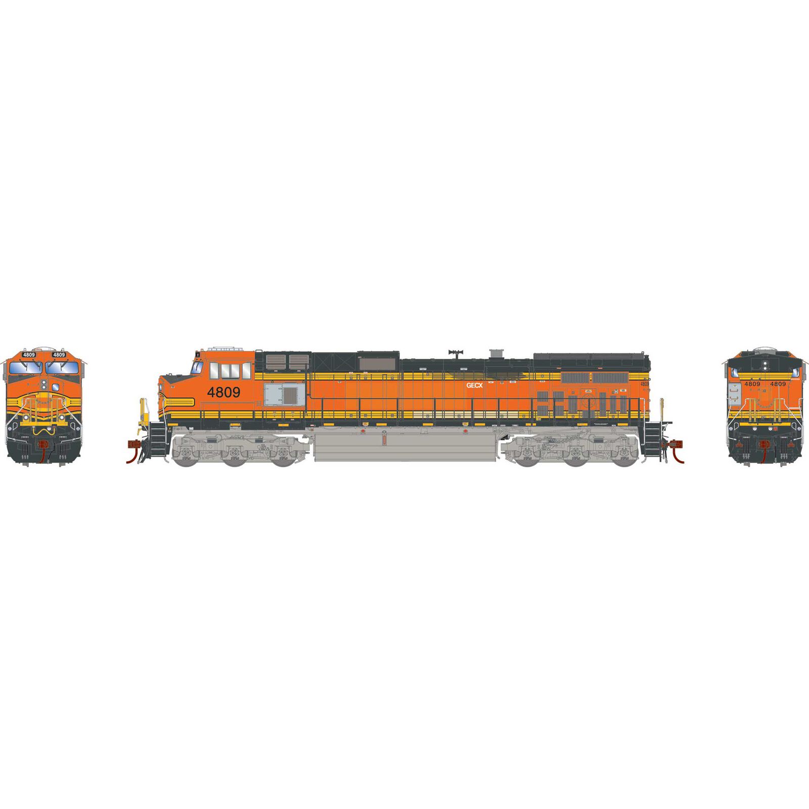 HO Dash 9-44CW Locomotive, GECX #4809
