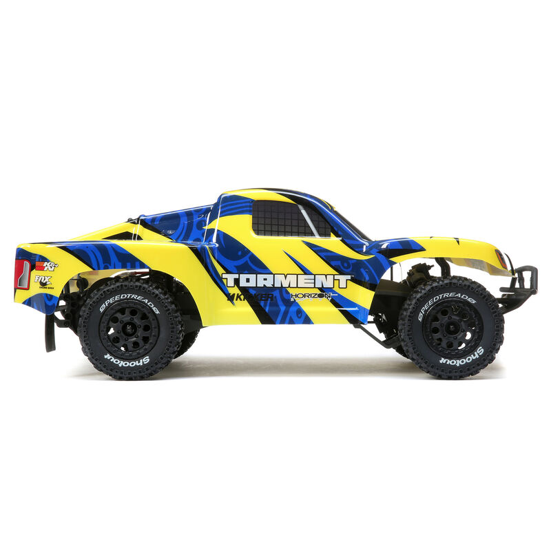 1/10 Torment 2WD SCT Brushed RTR, Yellow/Blue