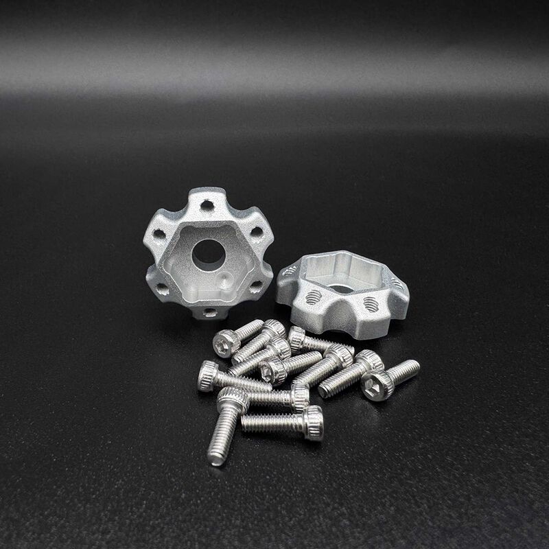 12mm Machined Aluminum Hex Hubs w/ Hardware, 2mm Offset (2)