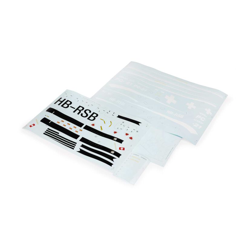 E-flite Decal Set: Pilatus PC-21 1.3m
