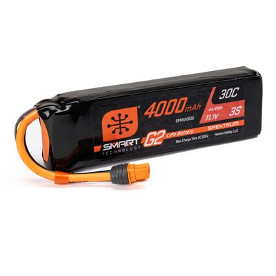 11.1V 4000mAh 3S Smart G2 LiPo Battery 30C: IC3 11.1V 4000mAh 3S Smart G2 LiPo Battery 30C: IC3