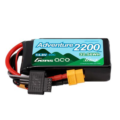 14.8V 2200mAh 4S 60C G-Tech LiPo Battery: XT60 14.8V 2200mAh 4S 60C G-Tech LiPo Battery: XT60
