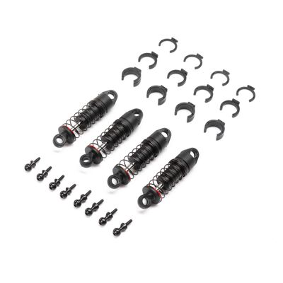 Oil Shock Set 6mm, (.213 lbs/in Red): SCX24 (4) Oil Shock Set 6mm, (.213 lbs/in Red): SCX24 (4)