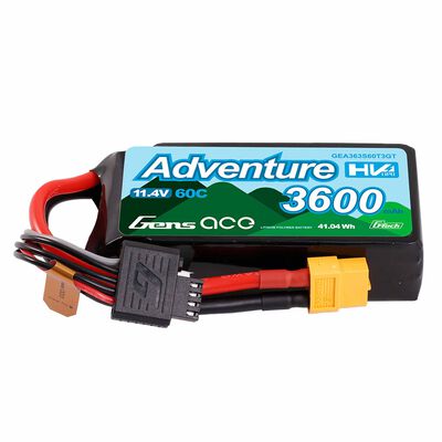 11.4V 4300mAh 3S 60C G-Tech LiPo Battery: XT60/ Deans/ EC3 11.4V 4300mAh 3S 60C G-Tech LiPo Battery: XT60/ Deans/ EC3