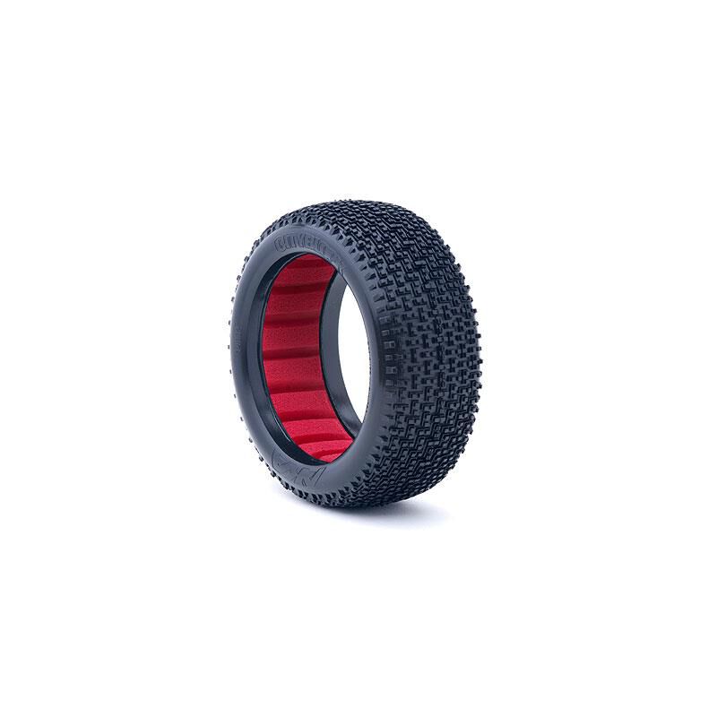AKA PRODUCTS, INC. 1/8 Cityblock Soft Long Wear Tires, Red