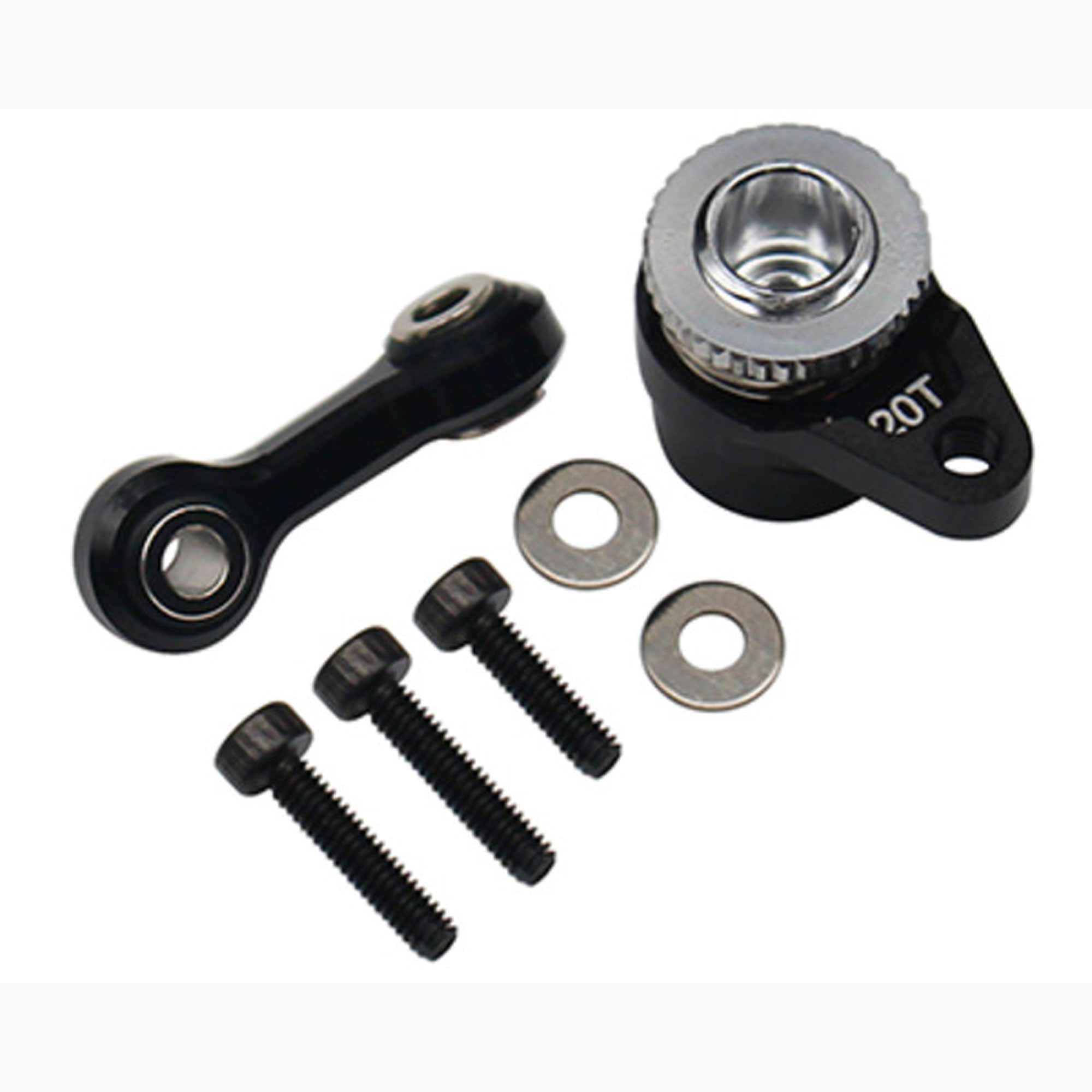 thumbnail image 2 of Hot Racing Aluminum Fixed Link Steering 23T Servo Arm – For Arrma 1/8 RC – AON48SH23 – Hot 2 of 5