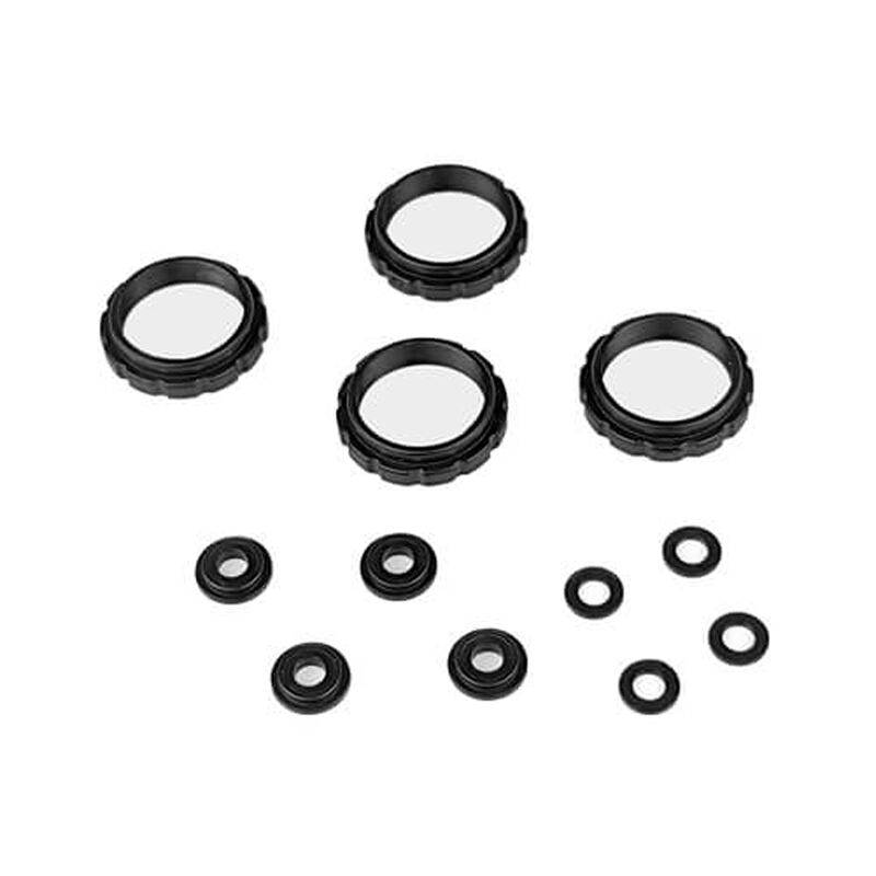 13mm Shock Adjustment Collar & Guide Set, 1/10 Tekno EB/ET410.2 (4)
