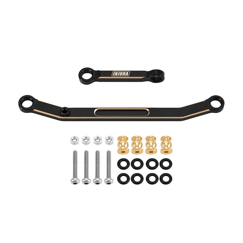 INJORA Brass Steering Link Set, Black, 1/24 Axial SCX24