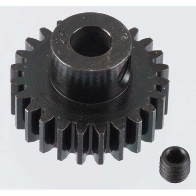 Extra Hard 24 Tooth Blackened Steel 32p Pinion, 5mm Extra Hard 24 Tooth Blackened Steel 32p Pinion, 5mm