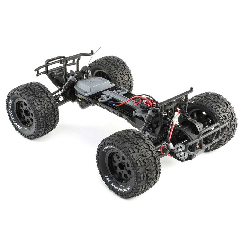 ECX 1/10 Ruckus 2WD Monster Truck Brushed RTR, Black/Yellow | Horizon Hobby