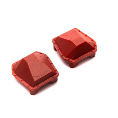 SCX6: AR90 Diff Cover Axle Housing Red (2) SCX6: AR90 Diff Cover Axle Housing Red (2)