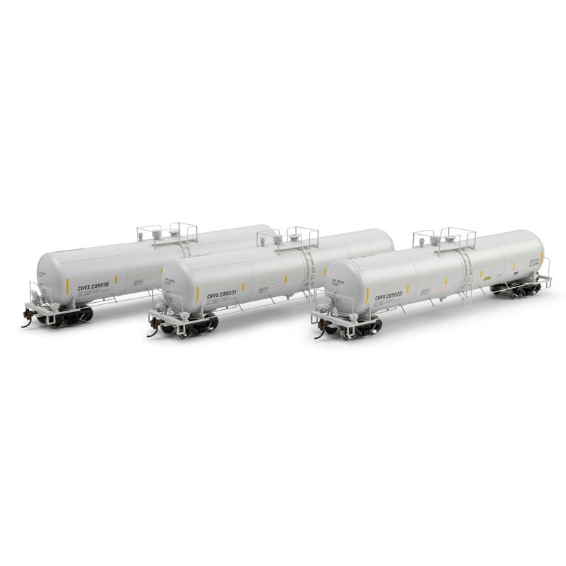 Athearn HO ATH 30K Ethanol Tank Car, CHVX #295016/295020/295031 (3) Athearn HO ATH 30K Ethanol Tank Car, CHVX #295016/295020/295031 (3)