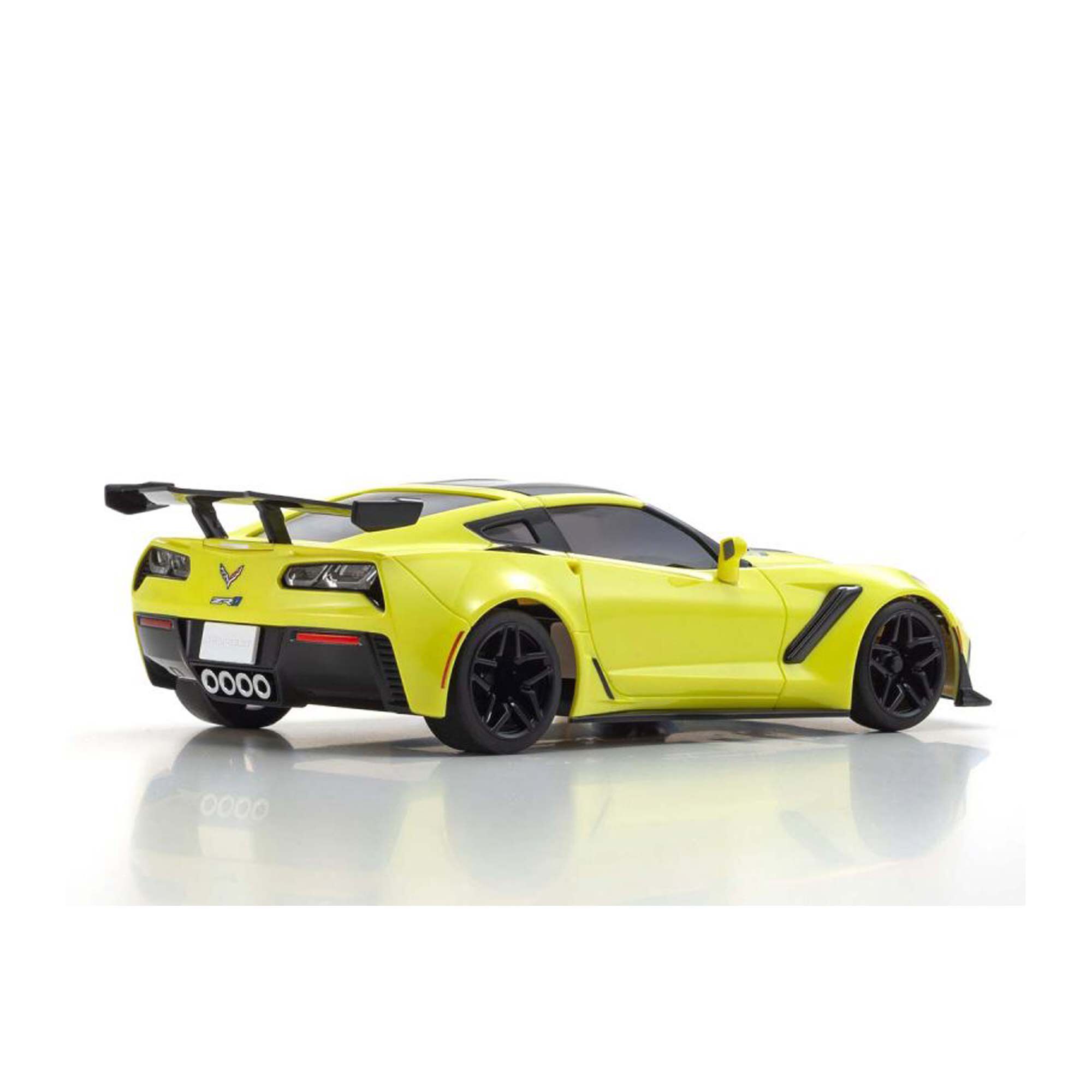 Kyosho 1/28 Chevrolet Corvette ZR1 MINI-Z RWD RTR, Yellow w/ LEDs