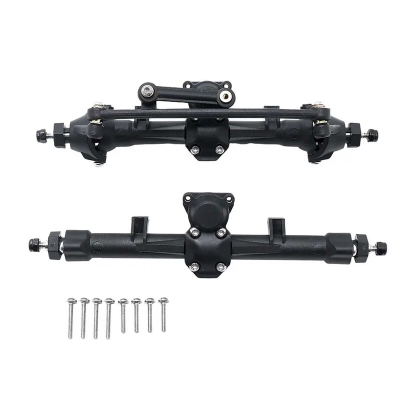 Plastic Front & Rear Axle Assembly w/Internals for Axial 1/24 SCX24