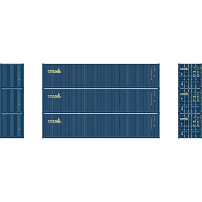 HO ATH 40' Corrugated Low-Cube Container, TITU #281424 1/281518 3/281633 6 (3) HO ATH 40' Corrugated Low-Cube Container, TITU #281424 1/281518 3/281633 6 (3)