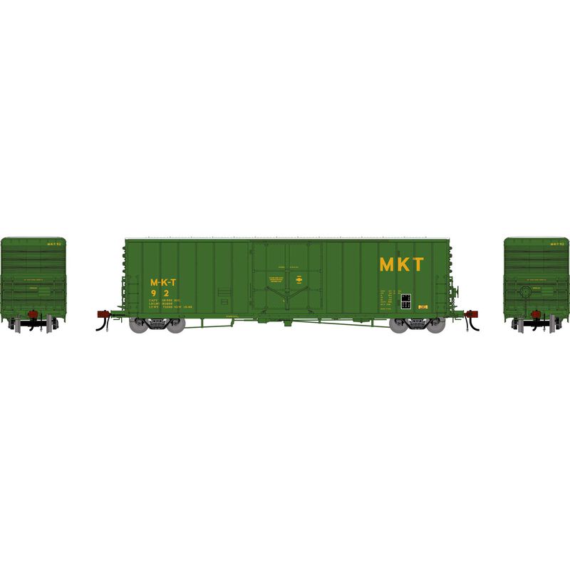 Athearn Genesis HO GEN 50' PC&F Box Car w/10'6" Plug Door, Legendary Liveries MKT 'Whitman Green' #92