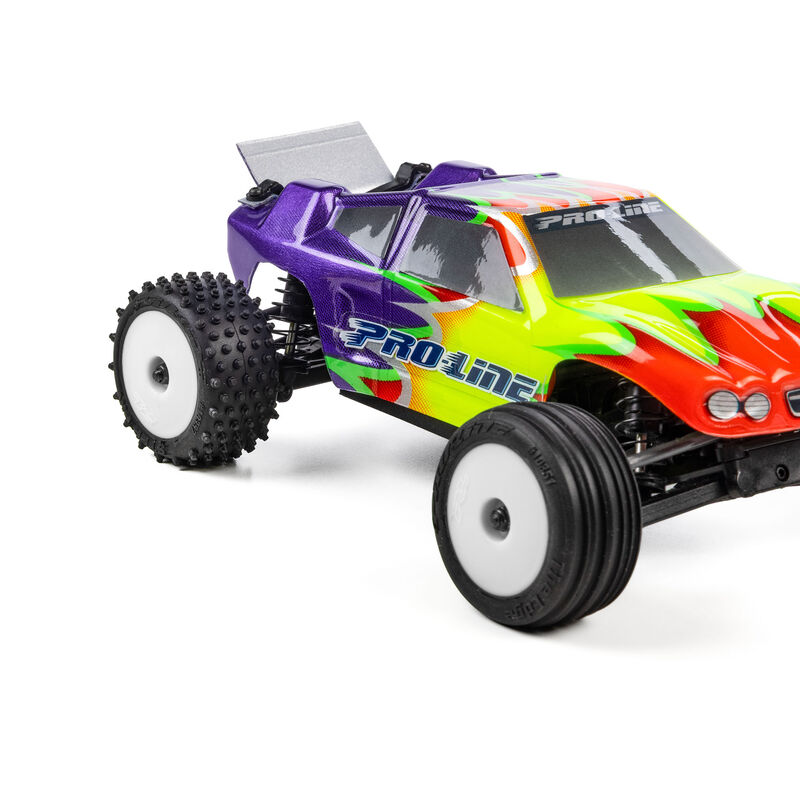 Pro-Line Racing Edge Front / Step Pin Rear Tires Mounted 7mm White (4): Losi Micro-T