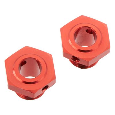 Wheel Hex Aluminum 17mm (13.6mm Thick) Red (2) Wheel Hex Aluminum 17mm (13.6mm Thick) Red (2)
