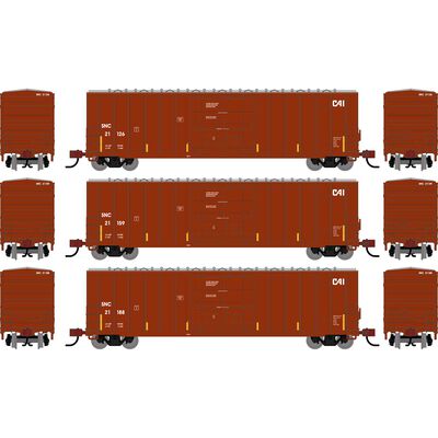 N ATH 50' FMC 5327 12' Plug Door Box Car, SNC #21126/21159/21188 (3) N ATH 50' FMC 5327 12' Plug Door Box Car, SNC #21126/21159/21188 (3)