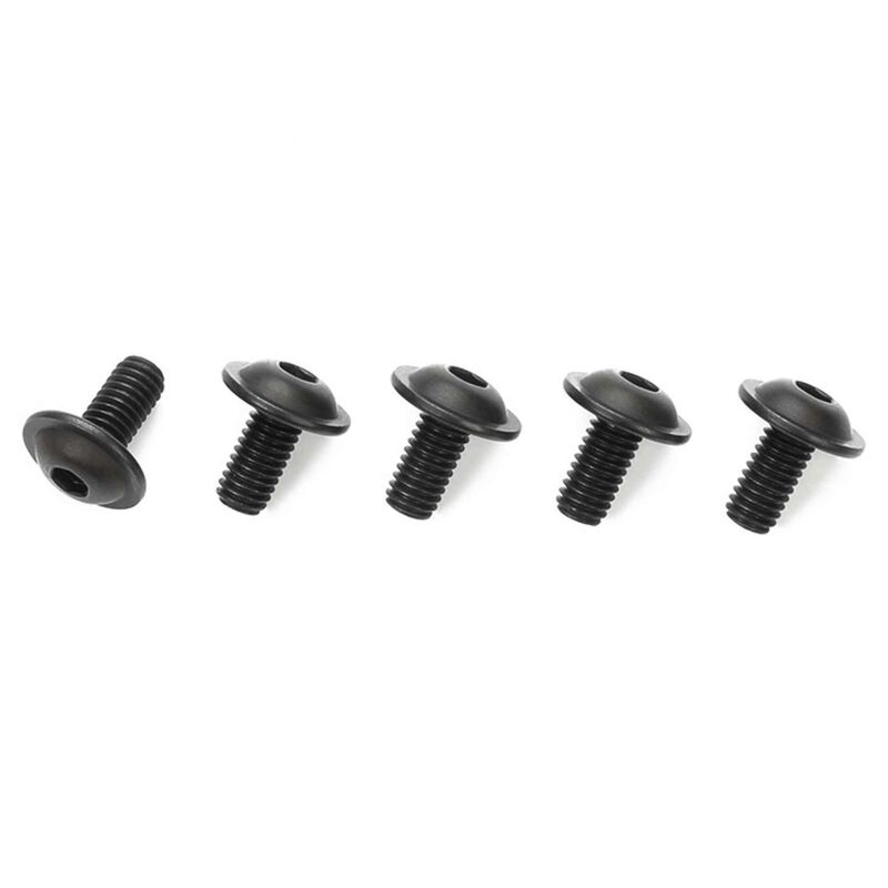 Steel Flanged Screws, 3x6mm (5)