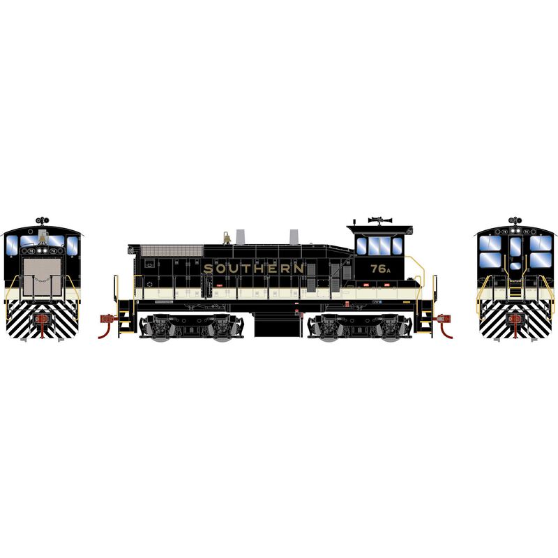 HO SW1500 Locomotive with DCC & Sound, Southern Railway #76A