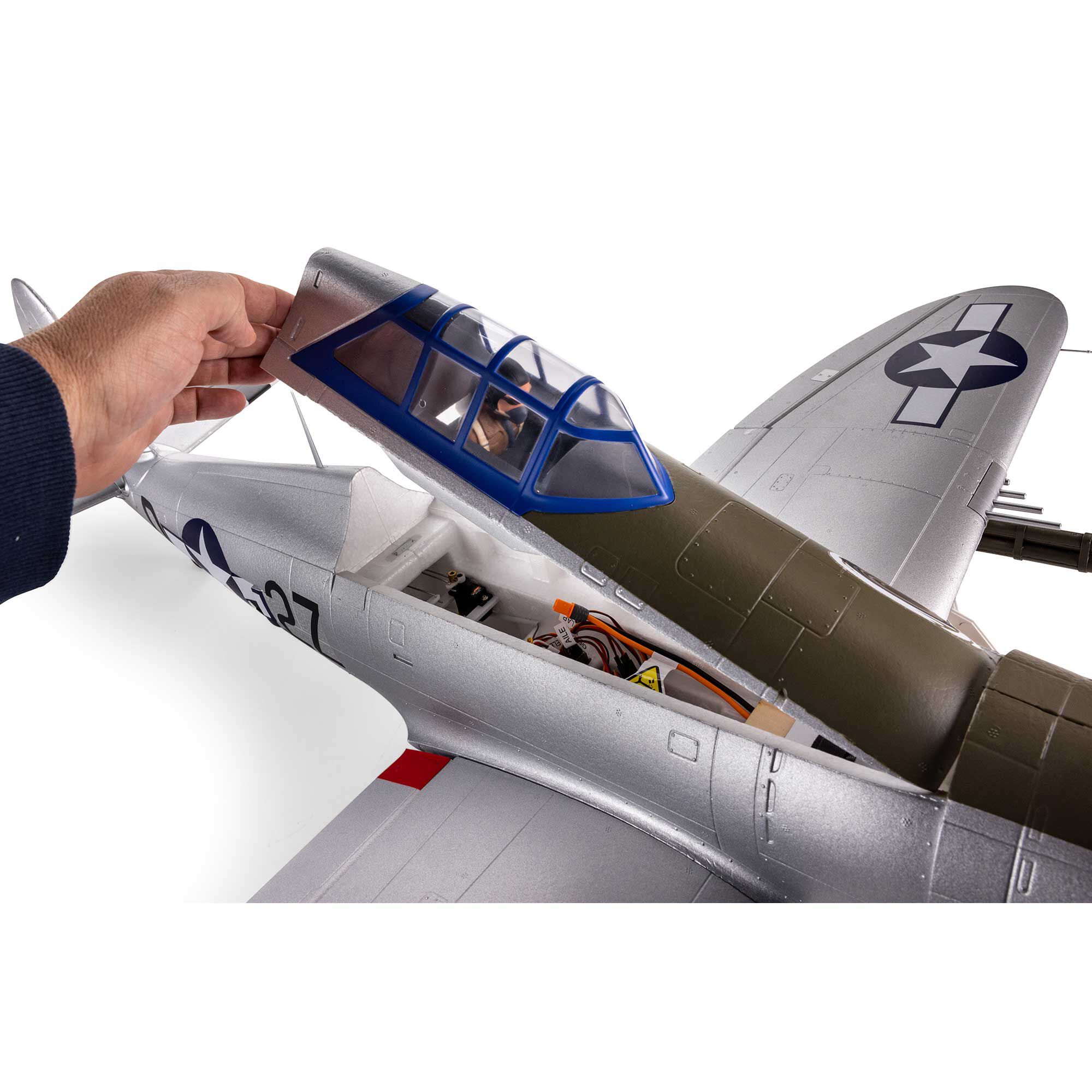 [���ܼ�] EFL08450 [E-FLITE] 1200mm P-47 Razorback BNF Basic with AS3X & SAFE Select